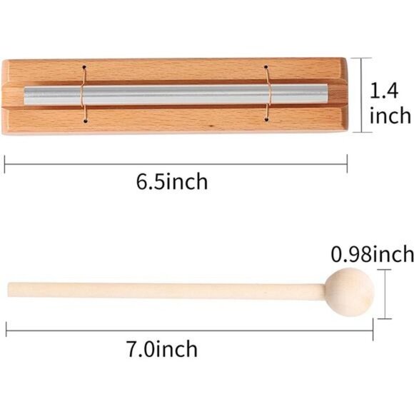 Chime Percussion, Hand Bell Meditation Chimes with Mallet (Tone 1) - Picture 4 of 5